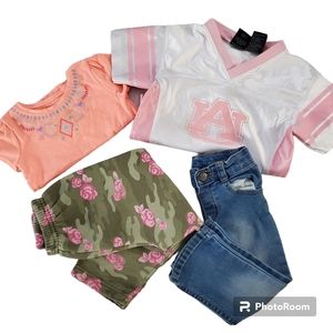 Vintage AU Tigers Pink Jersey 2t / Pants, Top / 2t-3t Girls Clothes Bundle
